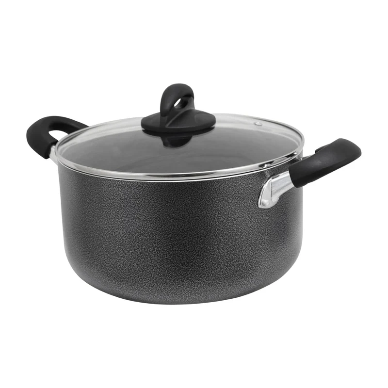 Oster Olla de Aluminio Antiadherente con Tapa de Vidrio Clairborne, 75658.02