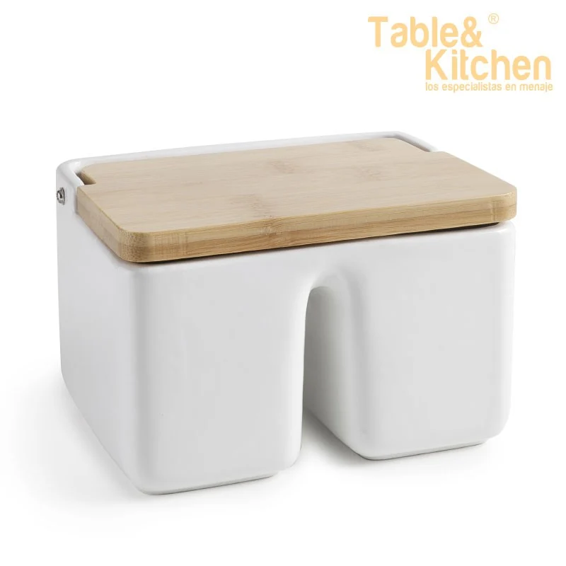 SALERO DOBLE CERAMICA+ BAMBOO