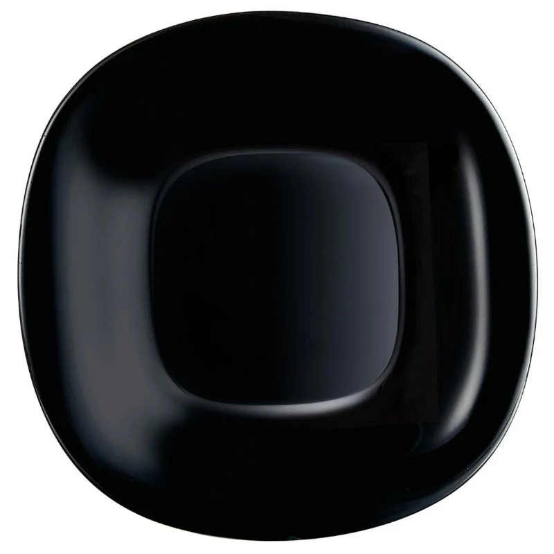 PLATO POSTRE 19CM CARINE NEGRO