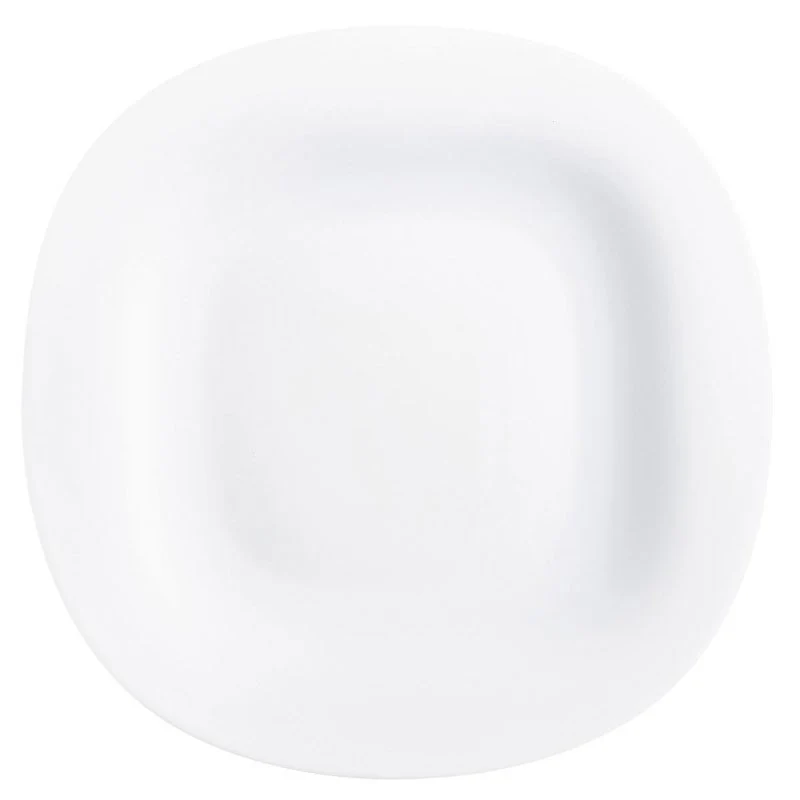 PLATO LLANO 26CM CARINE BLANCO