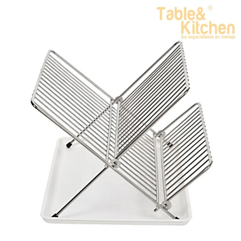 ESCURREPLATOS PLEGABLE INOX BLANCO