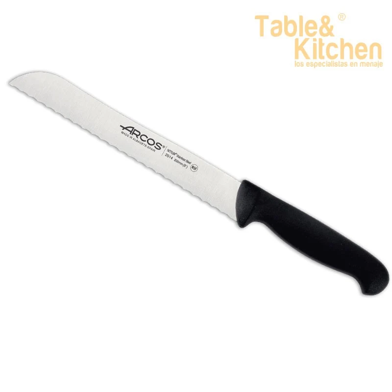 CUCHILLO PANERO NEGRO PERLADO 200 MM SERIE 2900 ARCOS