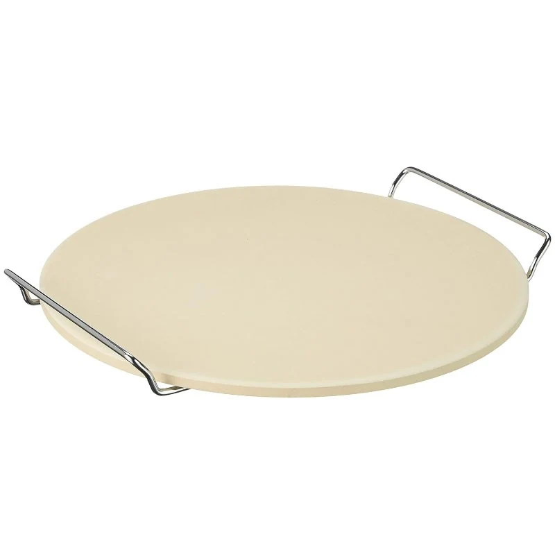 PIEDRA PARA PIZZA CON SOPORTE 33 CM