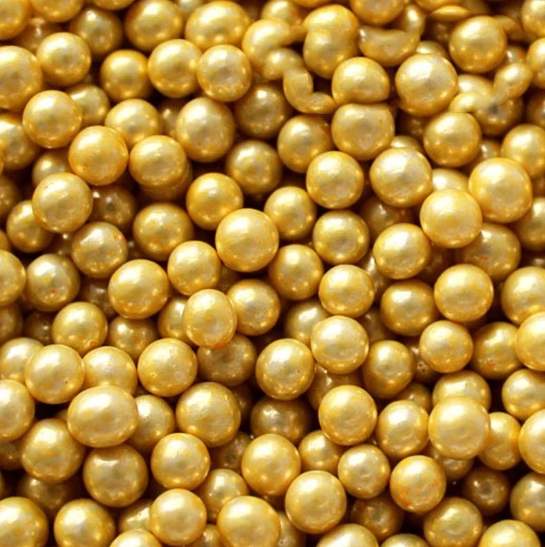 PERLAS ORO BRILLANTE AZUCREN 4MM