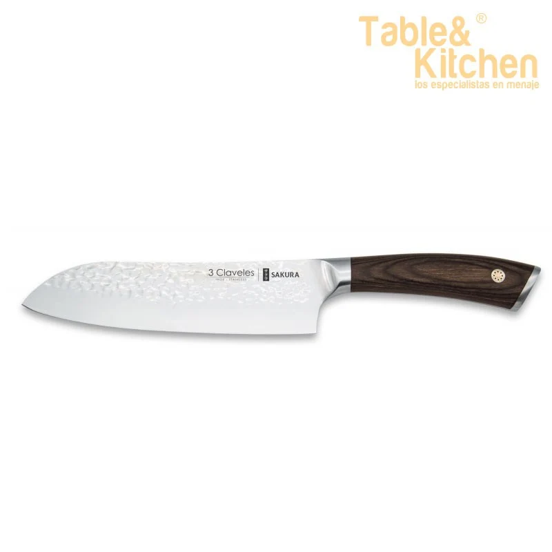 CUCHILLO FORJADO SANTOKU SAKURA 17,5CM 3C