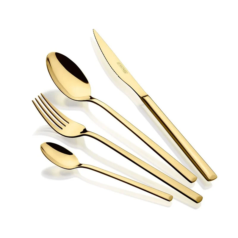 CUBERTERIA 24 PIEZAS VERONA GOLD