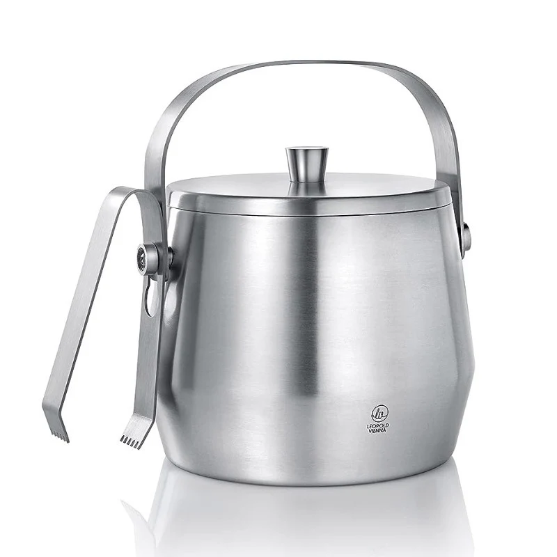 CUBO PARA HIELO CON PINZAS INOX