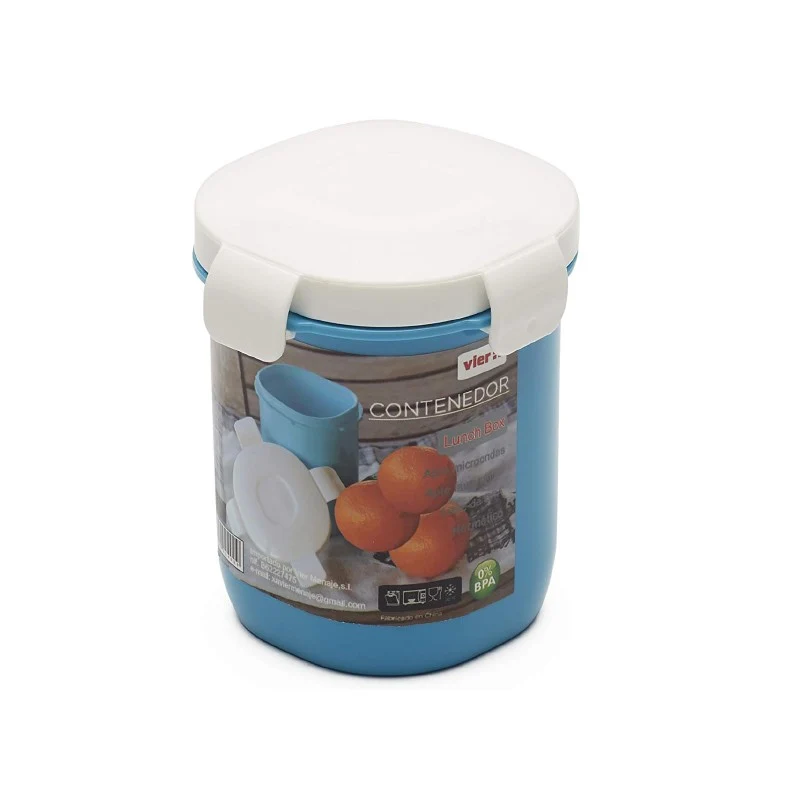 CUBO HERMÉTICO 4 PESTAÑAS 360ML VIER