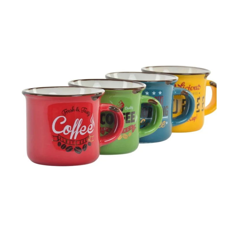 MUG PORCELANA RETRO CAFE