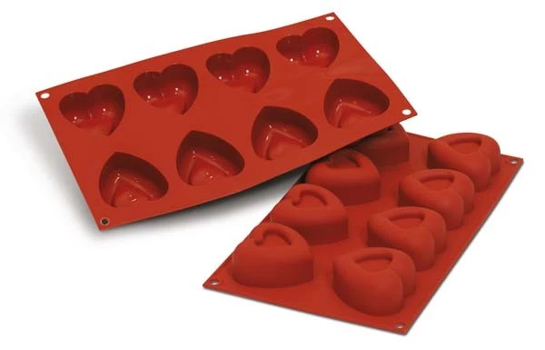MOLDE 8 PIEZAS CORAZON PASSION SF087