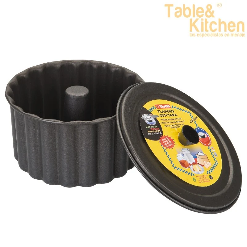 MOLDE PARA PUDIN CON TAPA 20CM MOKA