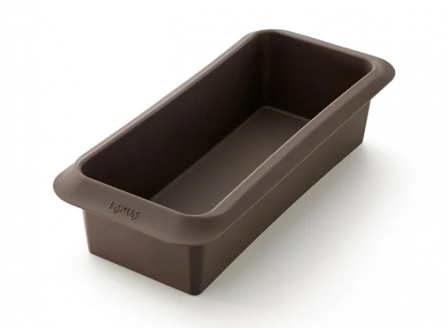 MOLDE PARA PAN RECTO MARRON SILICONA