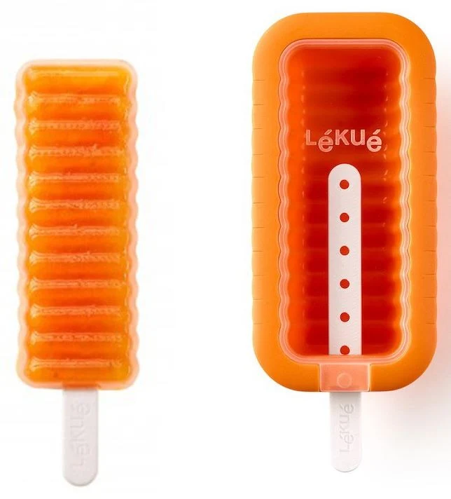 MOLDE PARA HELADO ICÓNICO LEKUE ESPIRAL NARANJA