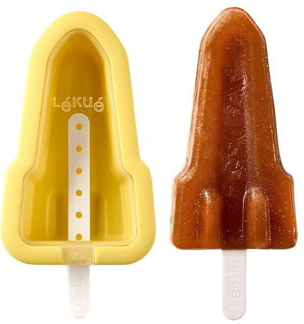 MOLDE PARA HELADO ICÓNICO LEKUE COHETE AMARILLO