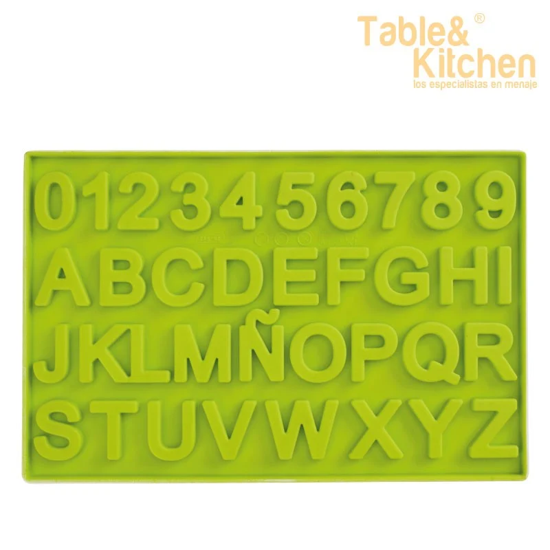 MOLDE PARA CHOCOLATE DE LETRAS Y NUMEROS