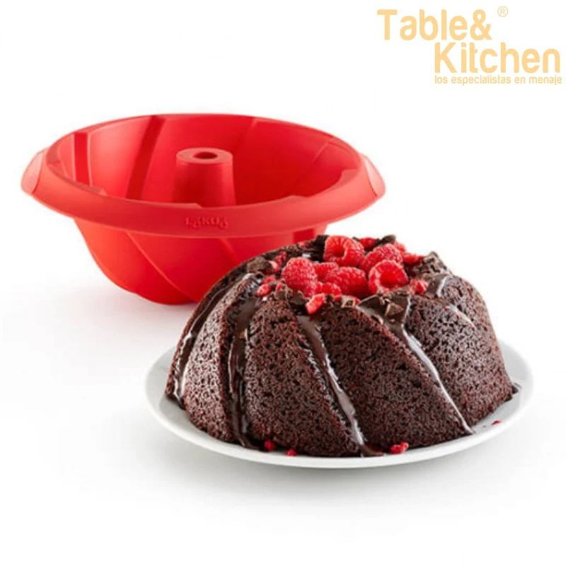 MOLDE SAVARIN ESPIRAL ROJO