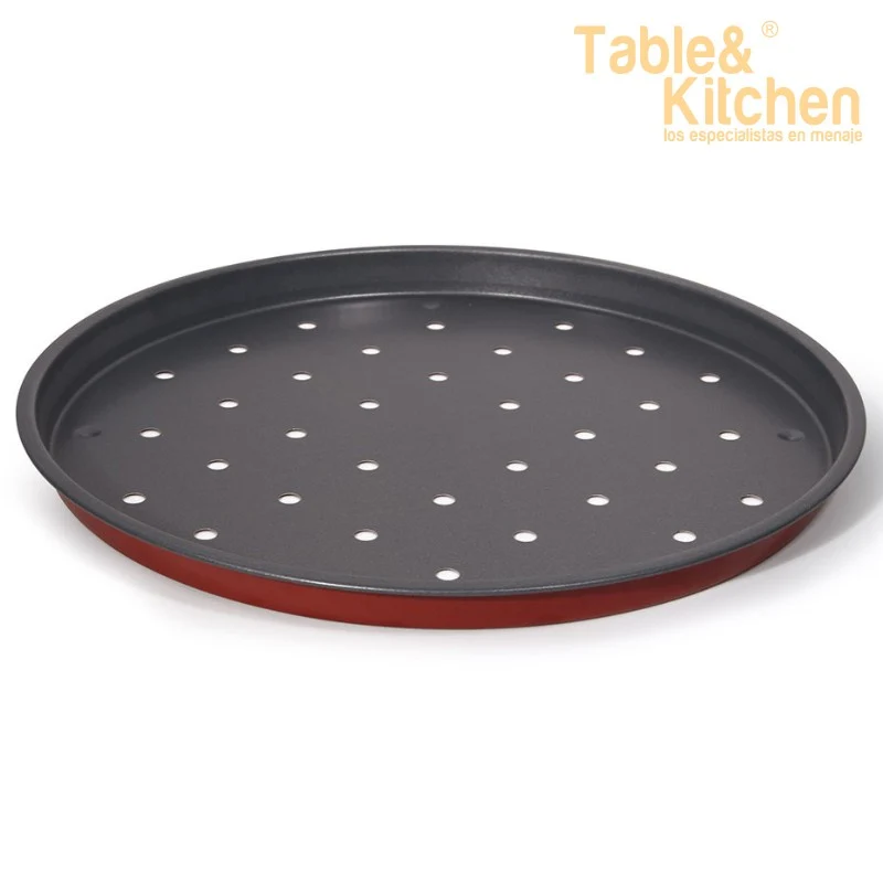 MOLDE PIZZA RIOJA PERFORADO 31X2CM IMF