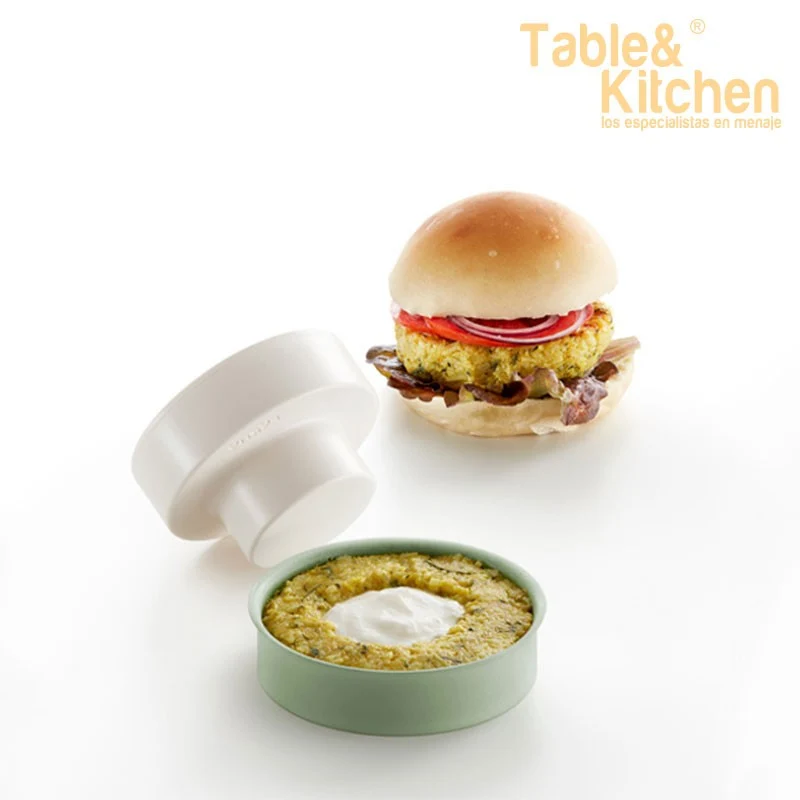 MOLDE HAMBURGUESAS VEGGIE BURGUER VERDE