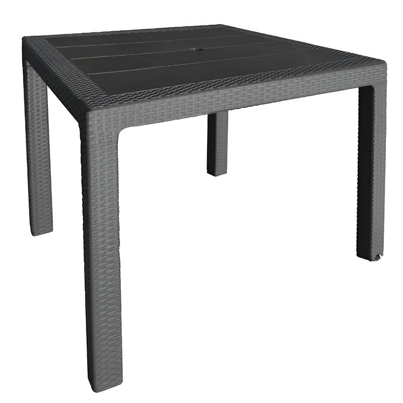 MESA DE RESINA CUADRADA ELEGANCE