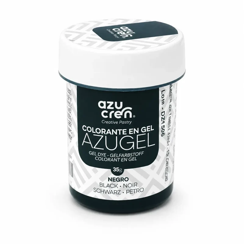 COLORANTE EN GEL NEGRO AZUGEL 35 GRAMOS