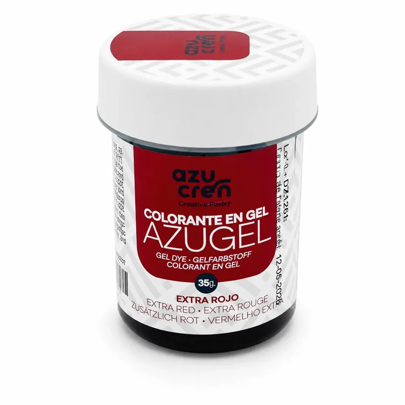 COLORANTE EN GEL EXTRA ROJO AZUGEL 35 GRAMOS