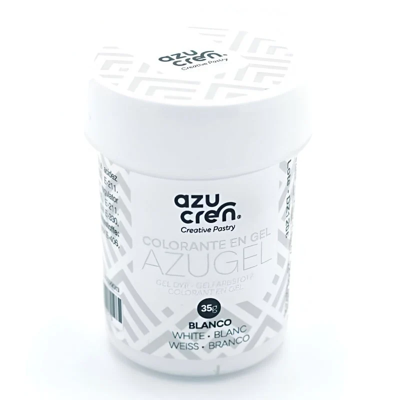 COLORANTE EN GEL BLANCO AZUGEL 35 GRAMOS