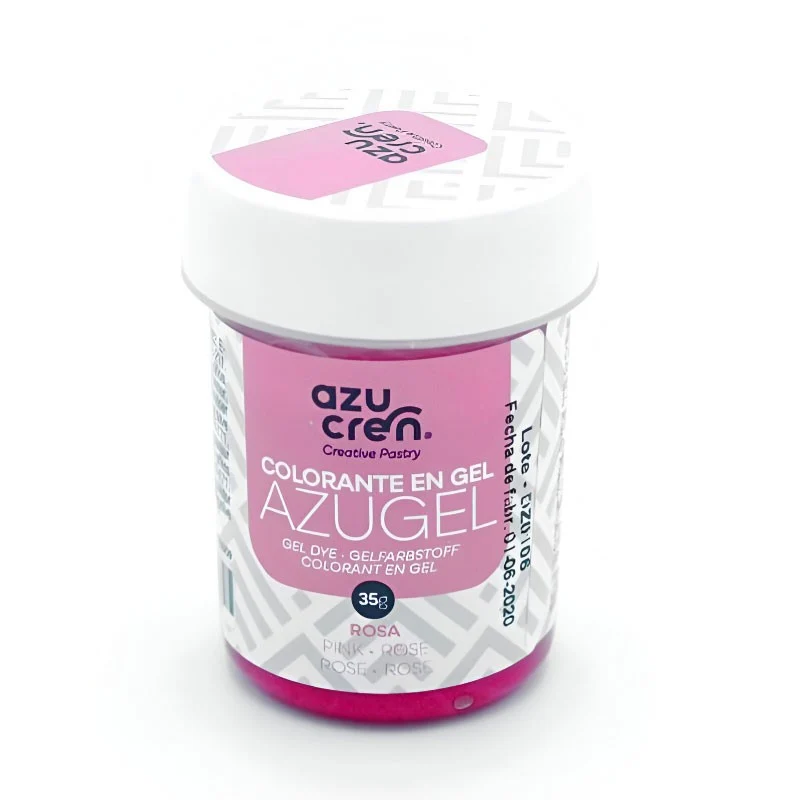 COLORANTE EN GEL ROSA AZUGEL 35 GRAMOS