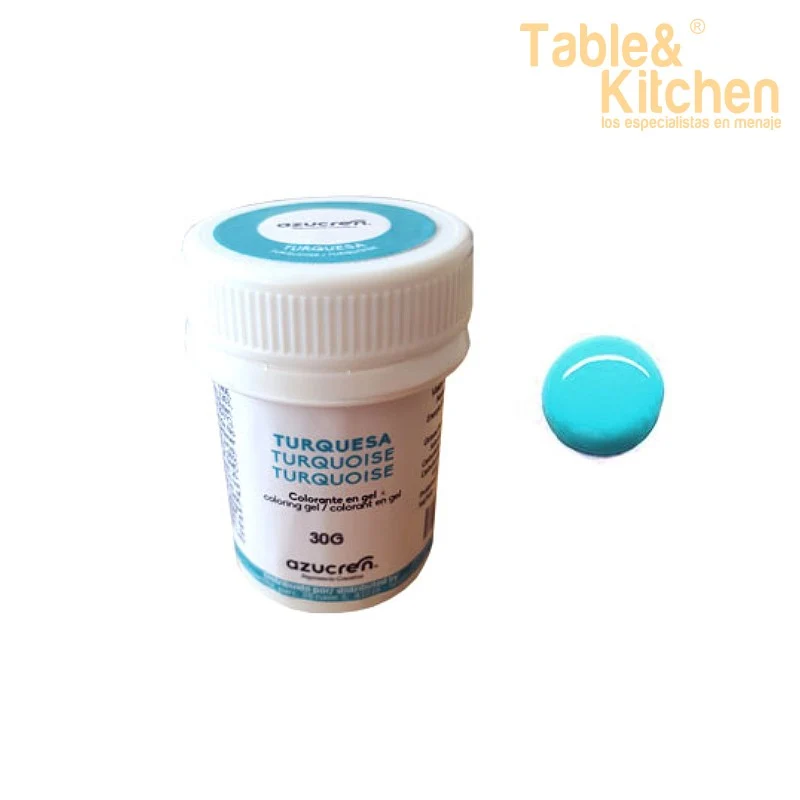 COLORANTE EN GEL TURQUESA 30GR AZUCREN