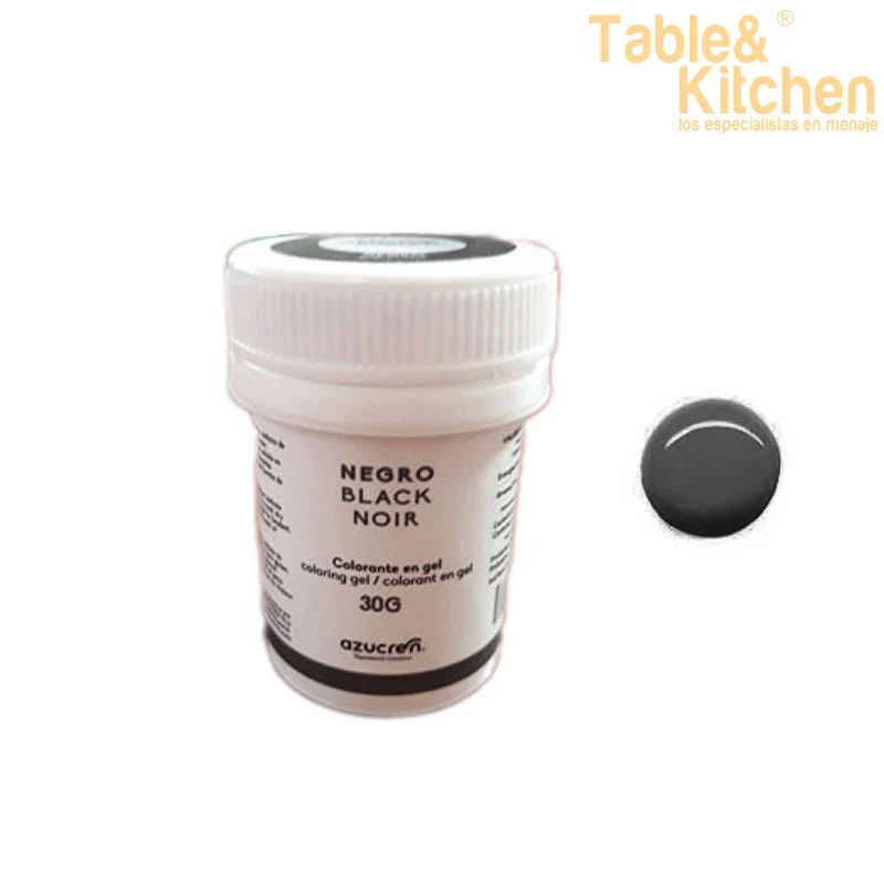 COLORANTE EN GEL NEGRO 30GR AZUCREN