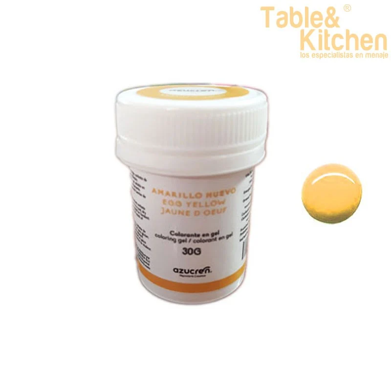 COLORANTE EN GEL AMARILLO HUEVO 30GR AZUCREN