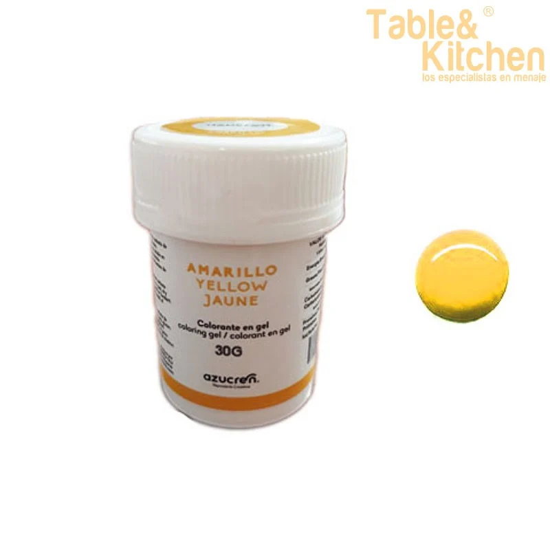 COLORANTE EN GEL AMARILLO 30GR AZUCREN