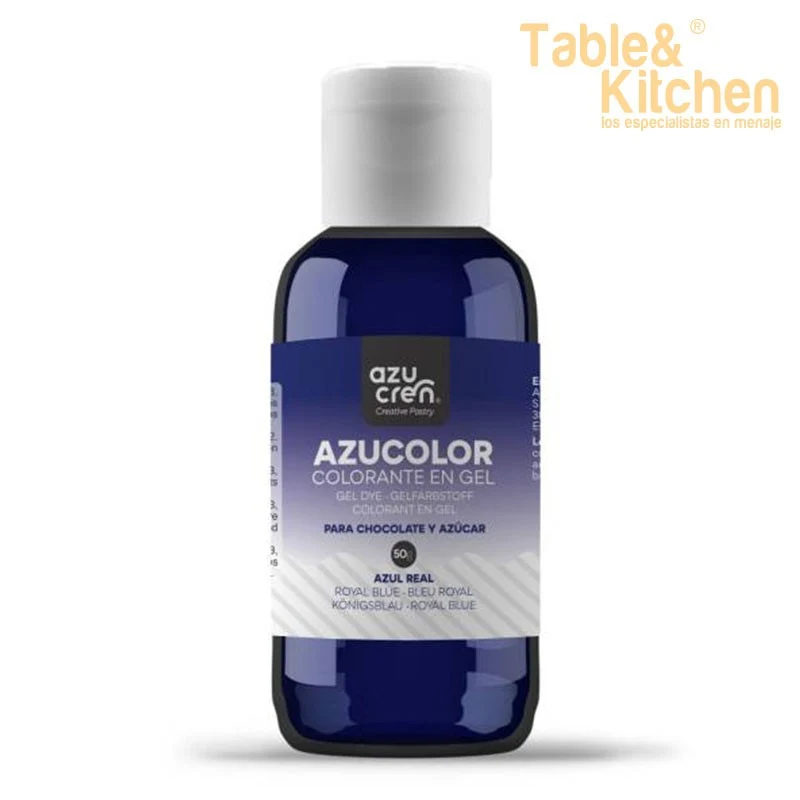 COLORANTE EN GEL AZUL REAL AZUCOLOR 50 GRAMOS