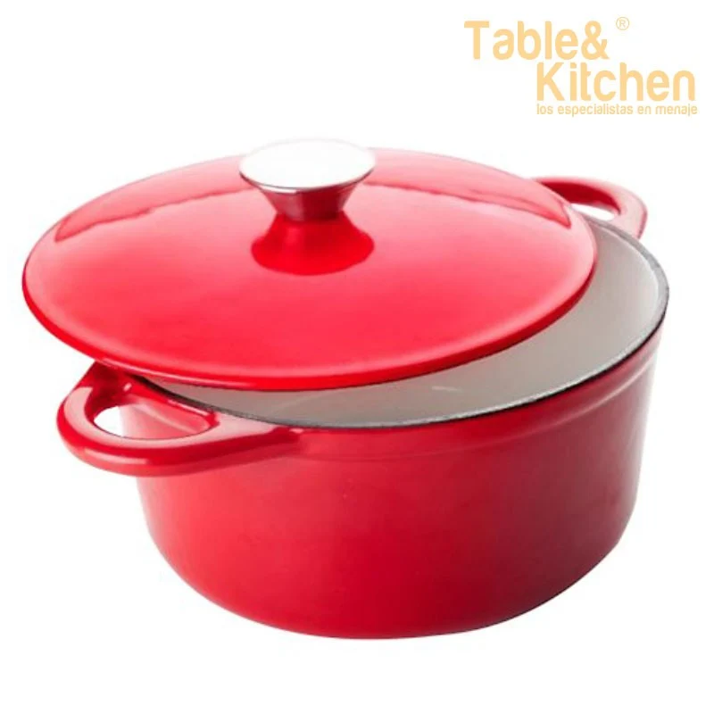 COCOTTE REDONDA ROJA 24X11,5CM