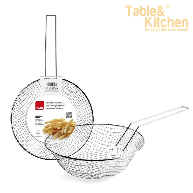 CESTILLO FREIDOR DE REJILLA INOX 26CM IBILI