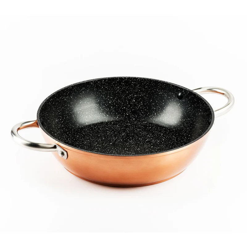 CAZUELA FORJADO EXTERIOR COBRE FULL INDUCTION 32CM