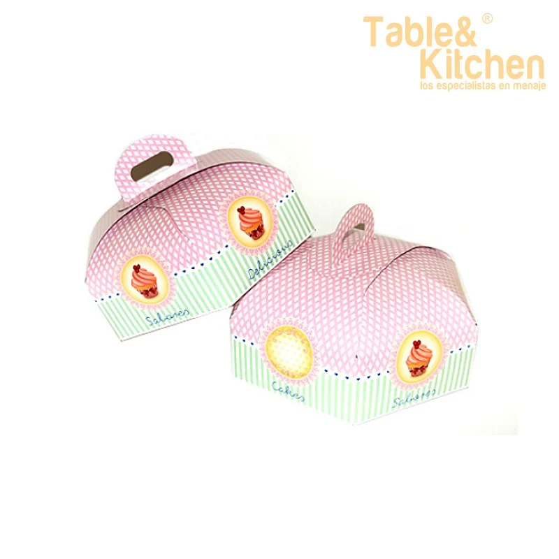 CAJA PARA TARTA 32CM MON ROSA
