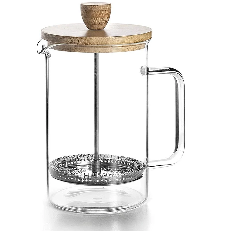 CAFETERA EMBOLO MADERA 0,8L LACOR