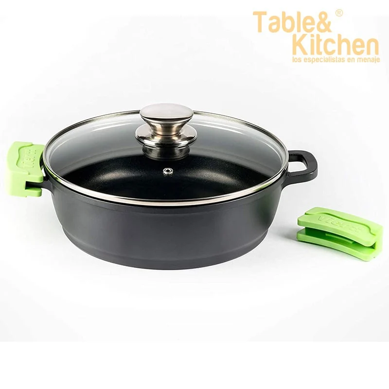 CACEROLA ALUMINIO FUNDIDO INDUCCION 24 CM