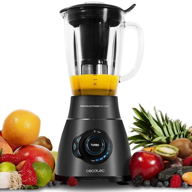BATIDORA DE VASO POWER BLACK TITANIUM 1800 SMART CECOTEC