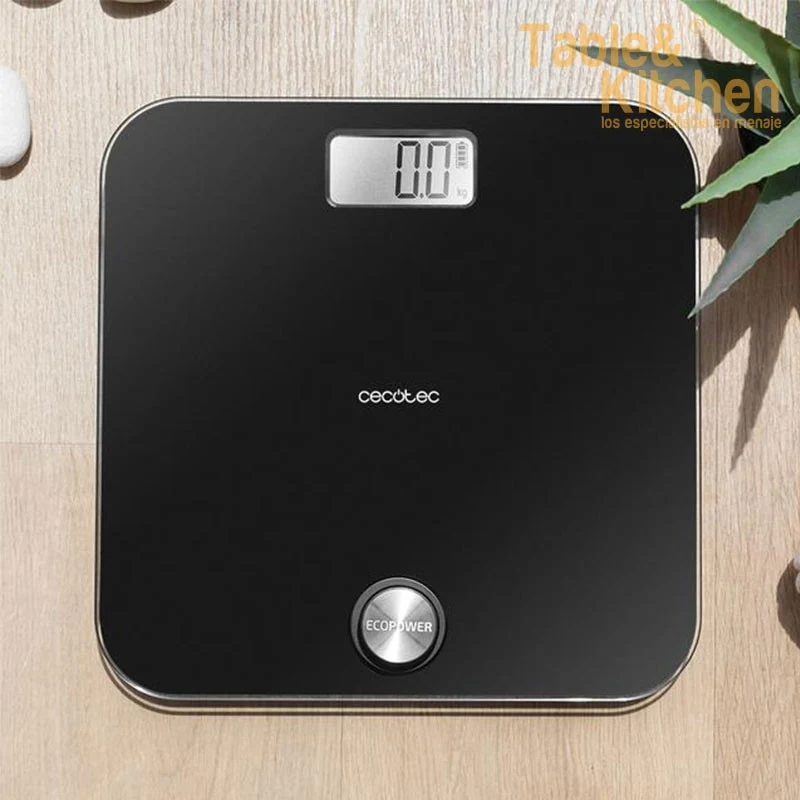 BASCULA DE BAÑO SURFACE ECOPWER 10000 HEALTHY BLACK