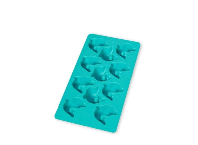 BANDEJA HIELO DELFIN TURQUESA