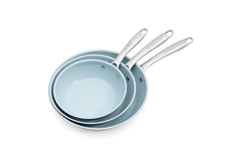 Set de 3 sartenes acero inoxidable 20/24/28cm