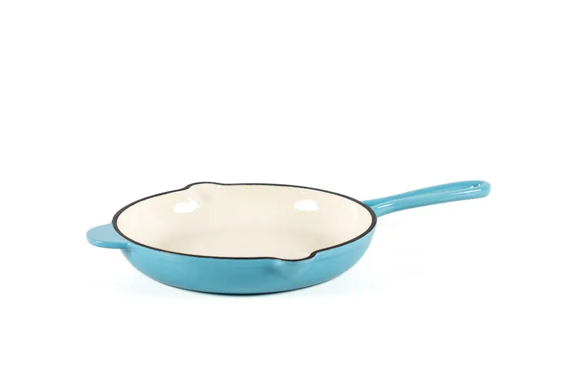 Sartén skillet hierro fundido 22cm azul caribe