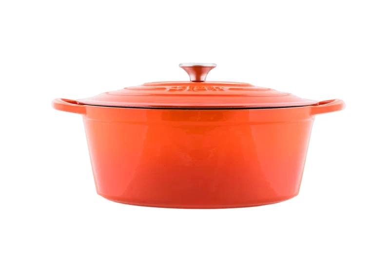 Cocotte ovalada hierro fundido naranja 6L