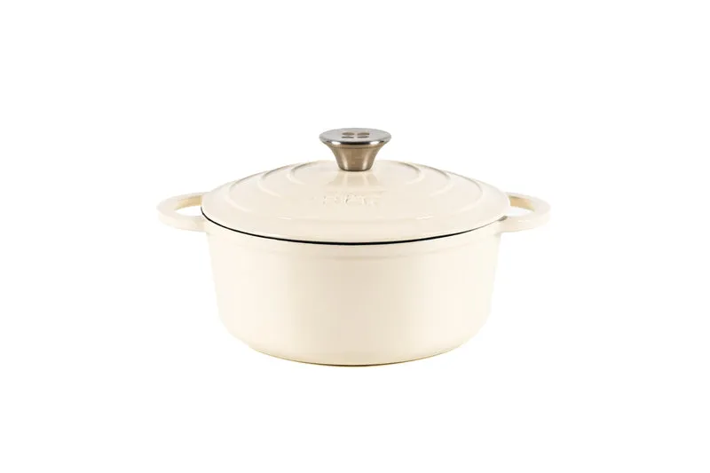 Cocotte redonda hierro fundido blanca 3,35L