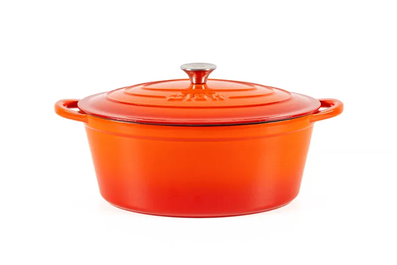 Cocotte ovalada hierro fundido naranja 3,85L