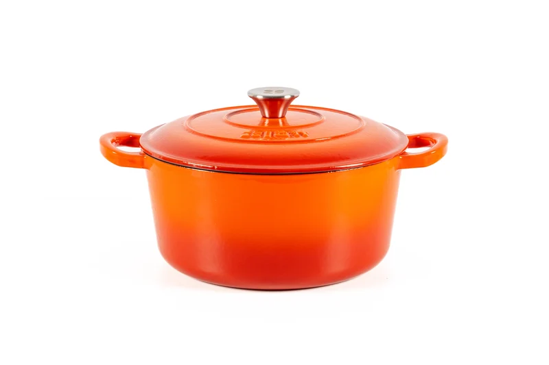 Cocotte redonda hierro fundido naranja 4,8L