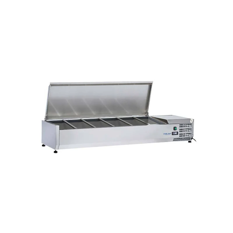 VRX 15/38 INOX - VITRINA REFRIGERANTE TAPA INOXIDABLE