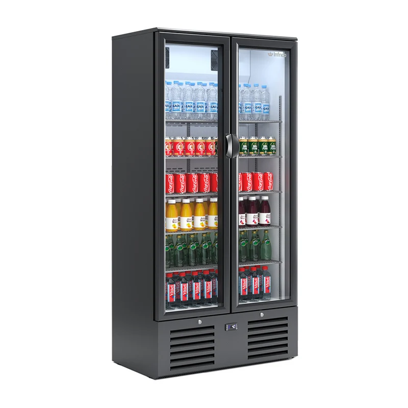 ERV 83 - EXPOSITOR REFRIGERADO VERTICAL 2 PUERTAS CRISTAL
