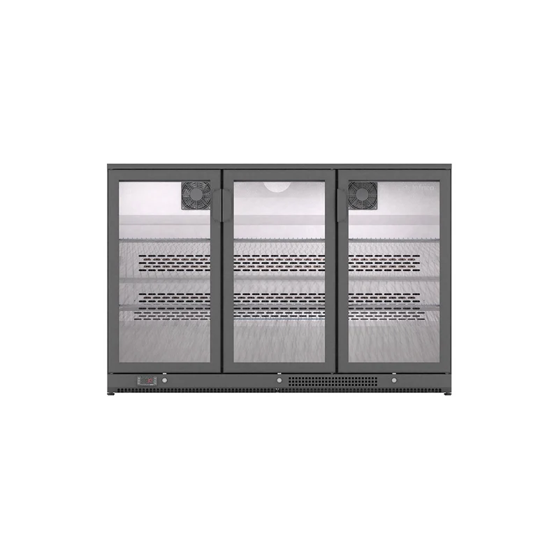 ERV 35 - EXPOSITOR REFRIGERADO 3 PUERTAS CRISTAL NEGRO